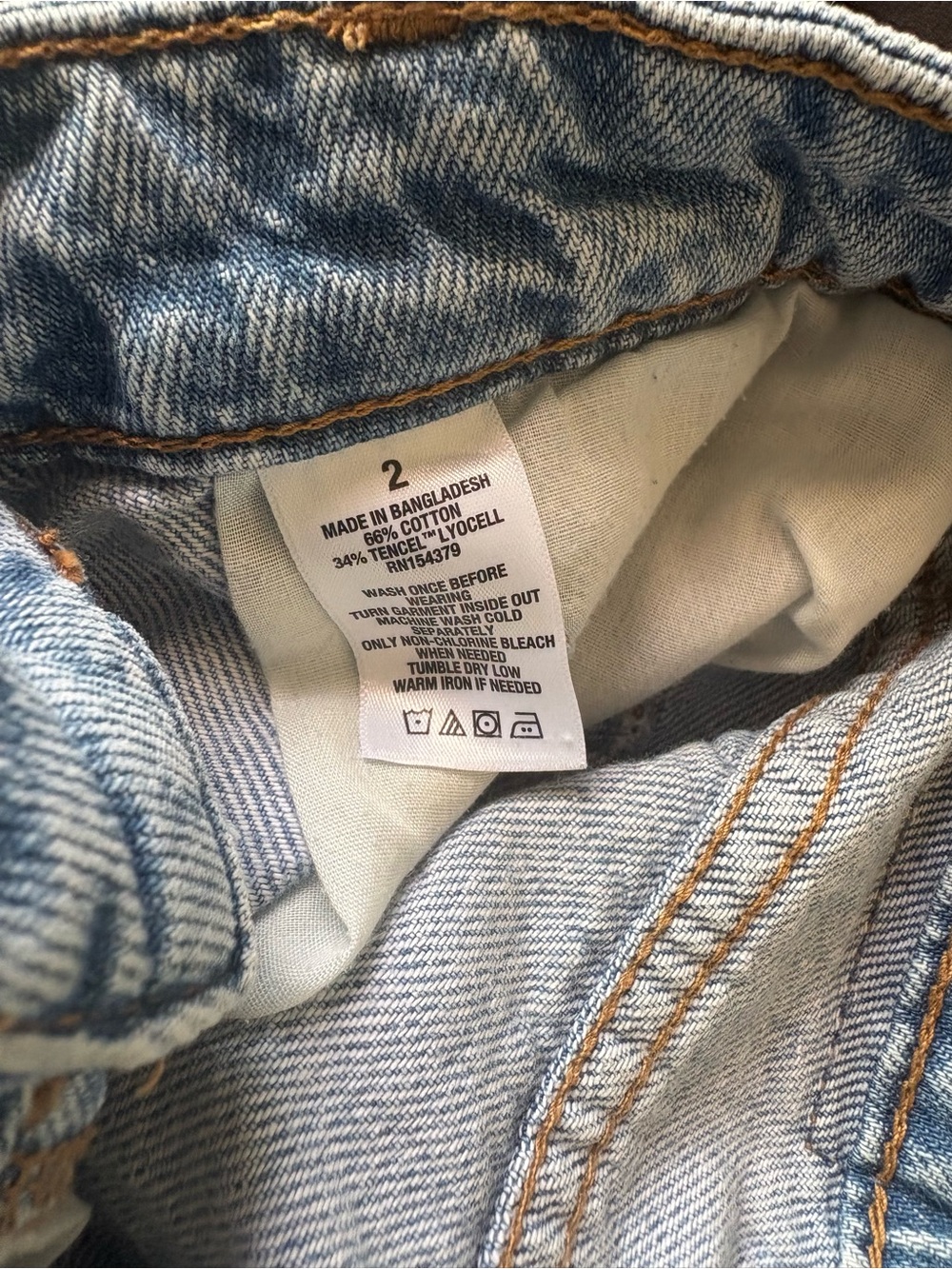 Aeropostale Jeans Womens Size 2 Wide Leg Cargo High Rise Blue - Picture 10 of 10